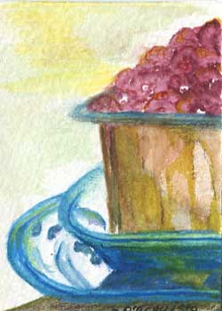 "Berries O'Plenty" by Annette D'Acquisto, Fitchburg WI - Watercolor